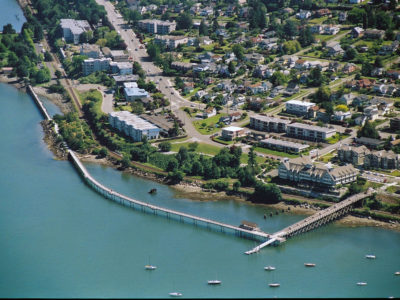 Birdseye view of Taylor Avenue Dock